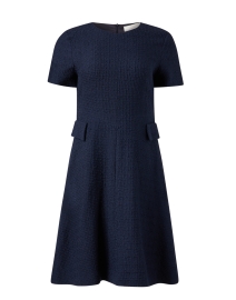 Product image thumbnail - Jane - Solange Navy Tweed Dress