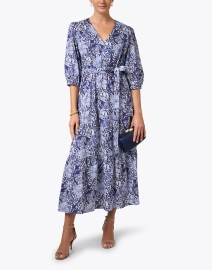 Look image thumbnail - Finley - Aerin Blue Print Cotton Dress