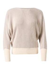 Product image thumbnail - Margaret O'Leary - Beige Accordion Cotton Sweater