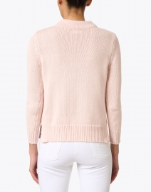 Back image thumbnail - Burgess - Hayden Calico Pink Cotton Cashmere Sweater