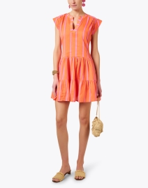 Look image thumbnail - Oliphant - Orange and Lilac Stripe Dress