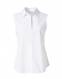 Lizette White Stretch Cotton Shirt