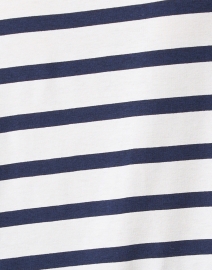 Fabric image thumbnail - Vilagallo - Eugen Navy and White Striped Cotton Top