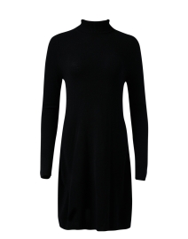 Product image thumbnail - Allude - Black Wool Cashmere Turtleneck Dress