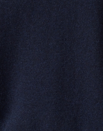 Fabric image thumbnail - White + Warren - Navy Embroidered Cashmere Sweater