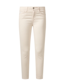 Product image thumbnail - AG Jeans - Prima White Stretch Sateen Pant