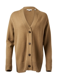 Product image thumbnail - Vince - Tan Wool Cashmere Cardigan