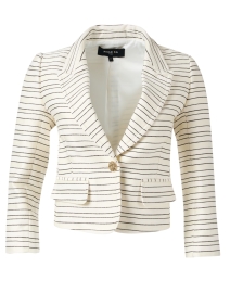 Navy and Ivory Striped Jacket
