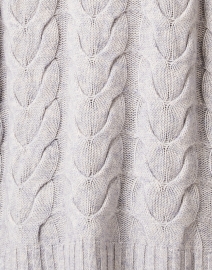 Fabric image thumbnail - Kinross - Grey Cable Knit Wool Cashmere Popover