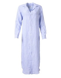 Rory Blue Stripe Linen Shirt Dress