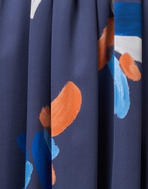 Fabric image thumbnail - Emporio Armani - Blue Printed Silk Skirt