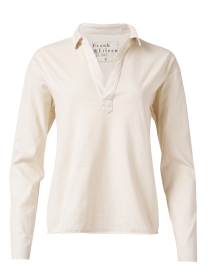 Product image thumbnail - Frank & Eileen - Patrick Ivory Jersey Henley Top