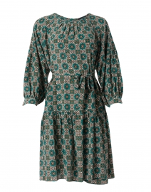 Margie Emerald Tile Printed Dress