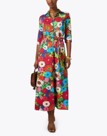 Look image thumbnail - Caliban - Multi Floral Print Shirt Dress