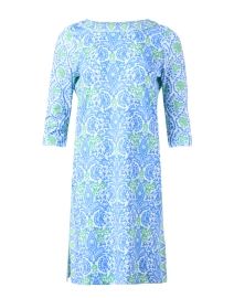 Blue and Green East India Print Dress