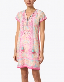 Bella Tu - Grier Pink Multi Watercolor Print Dress