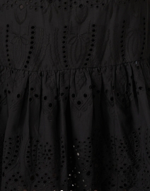 Fabric image thumbnail - Bell - Rainey Black Cotton Eyelet Dress