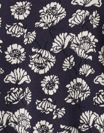 Fabric image thumbnail - Weekend Max Mara - Zufolo Navy Floral Sweater