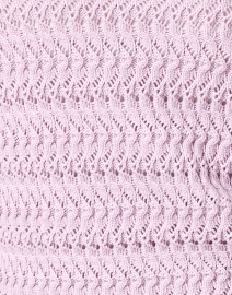 Fabric image thumbnail - White + Warren - Lavender Crocheted Cotton Cardigan
