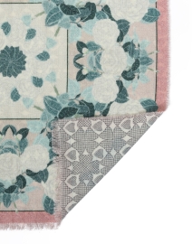 Back image thumbnail - Franco Ferrari - Monferrato Reversible Floral Cashmere Scarf
