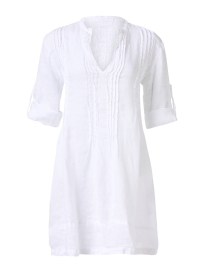 Product image thumbnail - CP Shades - Regina White Linen Tunic