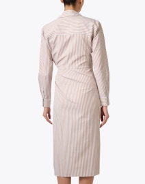 Back image thumbnail - Veronica Beard - Wright Striped Cotton Shirt Dress