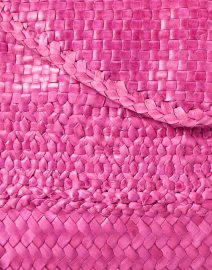 Fabric image thumbnail - Laggo - Polka Pink Woven Clutch
