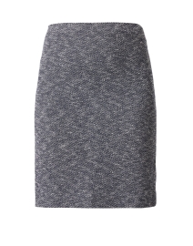 Navy Boucle Pencil Skirt