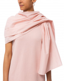 Canter Pink Cotton Silk  Scarf