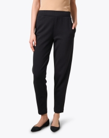 Front image thumbnail - Max Mara Leisure - Pesca Black Pull On Pant
