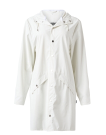 Long White Raincoat 