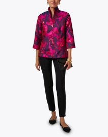Look image thumbnail - Connie Roberson - Ronette Pink Floral Print Jacket