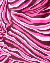 Jude Connally - Chris Merlot Zebra Printed Nylon Top