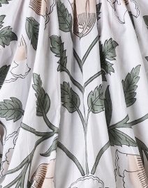 Fabric image thumbnail - Juliet Dunn - White Print Cotton Lamé Dress