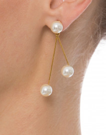 Pearlina Gold Drop Earrings