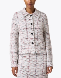 Front image thumbnail - Marc Cain - Multi Tweed Cotton Wool Blend Jacket