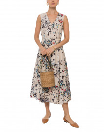 Gianna Ivory Floral Printed Cotton Dress