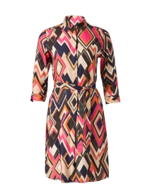Adriana Multicolor Abstract Print Dress