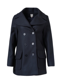 Seraphine Navy Wool Coat