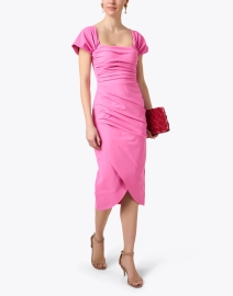Look image thumbnail - Chiara Boni La Petite Robe - Yuda Pink Ruched Dress