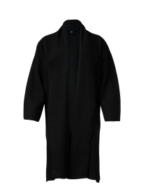Black Boiled Wool Jacket