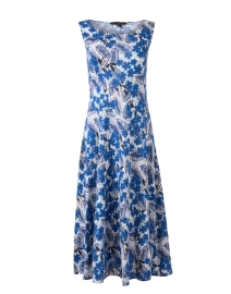Product image thumbnail - Weekend Max Mara - Tappeto Blue Floral Dress