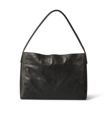 Product image thumbnail - Ines de la Fressange - Leonore Black Leather Shoulder Bag