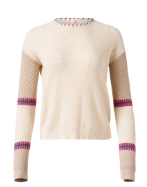 Product image thumbnail - Lisa Todd - Beige Stitch Cotton Sweater