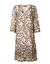 Product image thumbnail - Marc Cain - Beige Leopard Print Dress
