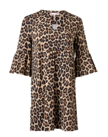 Product image thumbnail - Jude Connally - Kerry Neutral Leopard Printed Dress