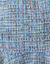 Fabric image thumbnail - Santorelli - Celine Blue Tweed Sheath Dress