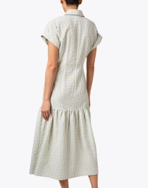 Back image thumbnail - Finley - Tara Blue and Green Seersucker Shirt Dress