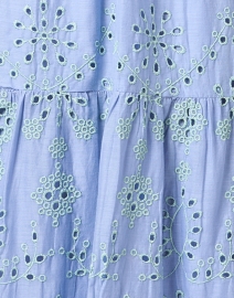 Fabric image thumbnail - Sail to Sable - Blue and Green Eyelet Cotton Dress