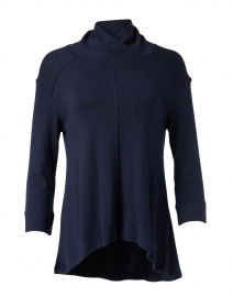 Navy Cotton Thermal Sweater